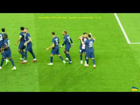 PSG / OGC Nice 01.10.2022 : 2-1 (L1 J9) 4/4 : Juste après les buts du PSG