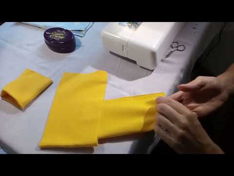 Das Nähen der Kinderhose aus Jersey auf einer Haushaltsmaschine