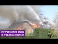 Verwoestende brand in woonhuis met rietkap Horssen