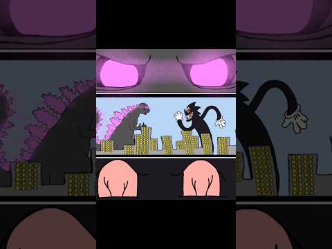 Cartoon Sonic VS Shin Godzilla #shinsonic #cartooncat #shingodzilla #animation #greenlightcreations