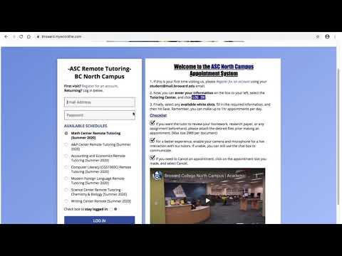 Asc Tutorial How To Make Appointments At Mywconline