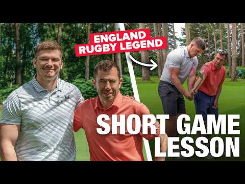 Dan gives a golf lesson to England rugby legend Owen Farrell!