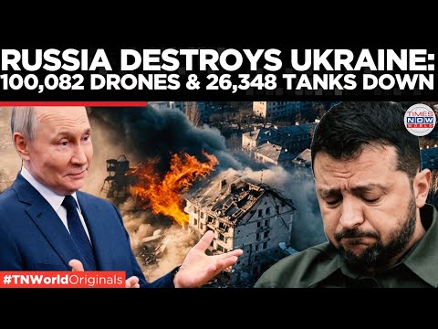 RUSSIA UKRAINE WAR: 145 Strikes,100,082 Drones Destroyed | Times Now World