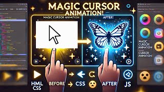 Download the video "Create a Butterfly Cursor Effect with HTML, CSS & JavaScript | CSS Animation Tutorial"