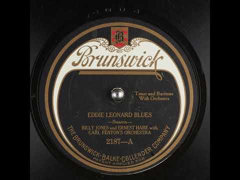 Eddie Leonard Blues - Billy Jones and Ernest Hare with Carl Fenton's Orchestra