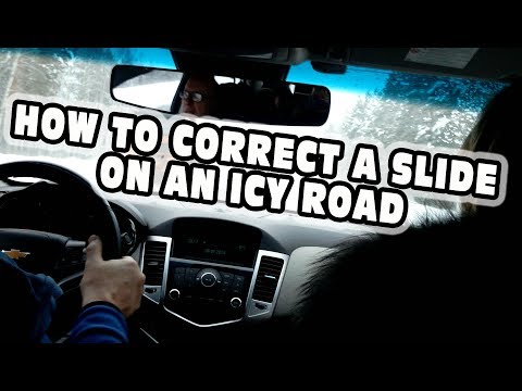 Winter driving education. How to correct a slide on an icy road and how to prevent them