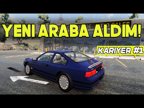 YENİ ARABA SATIN ALDIM! | BeamNG.drive Kariyer Modu Bölüm 1