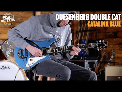 Duesenberg Chambered Guitars | Double Cat - Catalina Blue image 12
