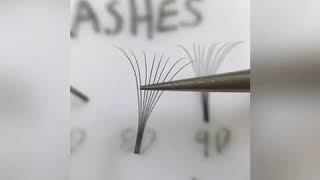 2D-10D premade fan long stem lashes extension