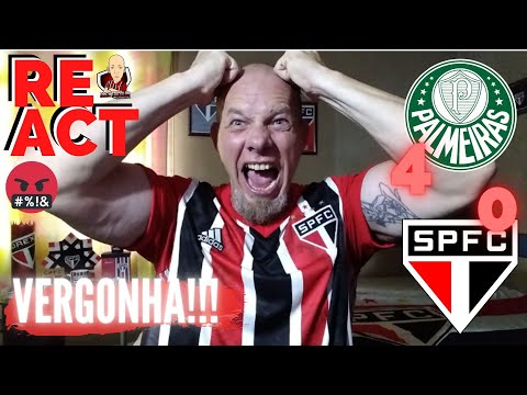 REACT UNFILTERED | BLACKOUT AND HUMILIATION IN THE FINAL | PALMEIRAS 4 x 0 SÃO PAULO FC | PAULIST...