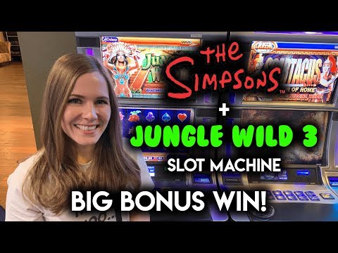 BIG BONUS WIN! Jungle Wild 3 Slot Machine!! WOW This Game Has HUGE Potential!!