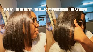 detailed silk press tutorial| affordable products + hair tips