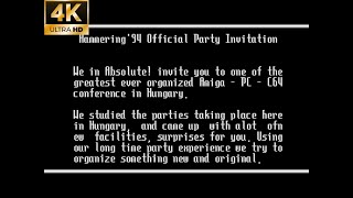 C64 Demo - Hammering 94 Official Party Invitation [1994] by Chromance