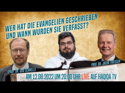 🔴 Wer hat die Evangelien geschrieben? DEBATTE: Jacob Thiessen VS Udo Schnelle