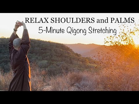 RELAX and HEAL SHOULDERS, PALMS | 5-Minute Qigong STRETCHING