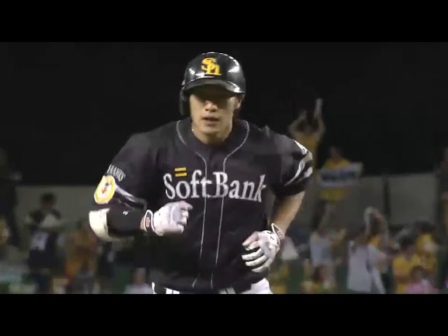 【12回表】快音響く勝ち越し弾!! ホークス・柳田 逆方向へ29号炸裂 2015/9/2 L-H