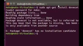 Solve ubuntu error - E: Package &#39;dovecot&#39; has no installation candidate