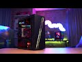 AEROCOOL AEROPGSSTREAK-A-BKRG kompiuterio dėklas ATX Aerocool STREAK RGB USB 3.0 – DVIGUBA RGB JUOSTA 1x80mm VENTILIATORIUS