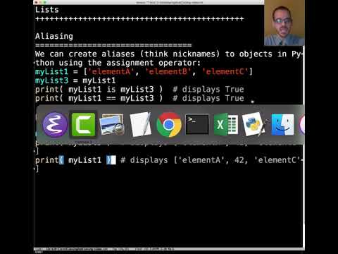Python Lists Objects Python Lists Aliasing Python Lists Cloning