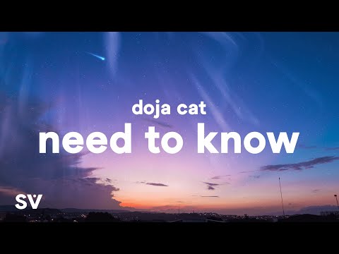 Doja Cat - Need To Know (Lyrics) 