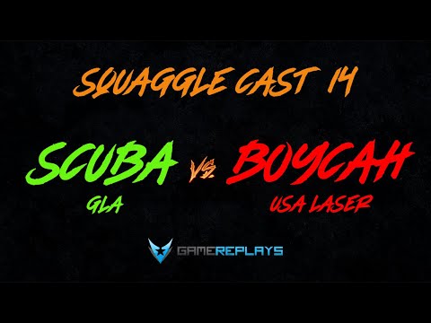 Squaggle Cast #14 - I have returned! Super close game! - Scuba GLA vs Boycah Laser