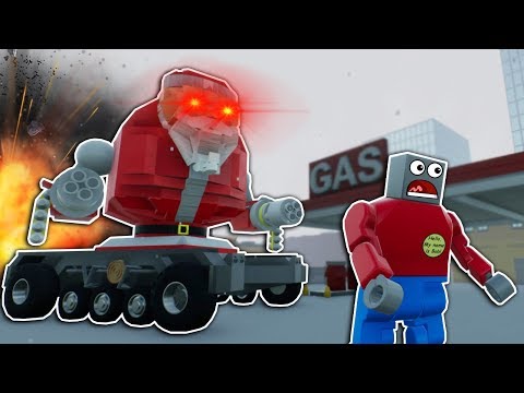 LEGO SANTA ROBOT SURVIVAL CHALLENGE! - Brick Rigs Gameplay - Best Lego Toy Creations