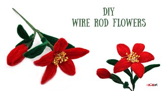 DIY Wire rod flowers 