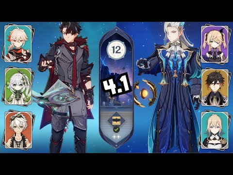 C0 WRIOTHESLEY Burn Melt and C0 NEUVILLETTE Hypercarry | 4.1 Spiral Abyss Floor 12 | Genshin Impact