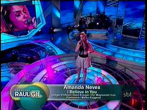 Amanda Neves I Believe in You - SBT Raul Gil Jovens Talentos 11/09/2010