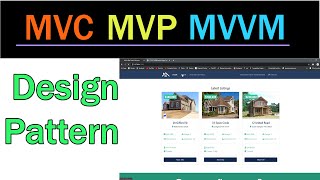 MVC/MVT, MVP, MVVM Design pattern Explained | Software Architecture Pattern Part-2