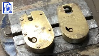 496. How to pick open gas meter lever padlocks the easy way use an old filed down key as the pick