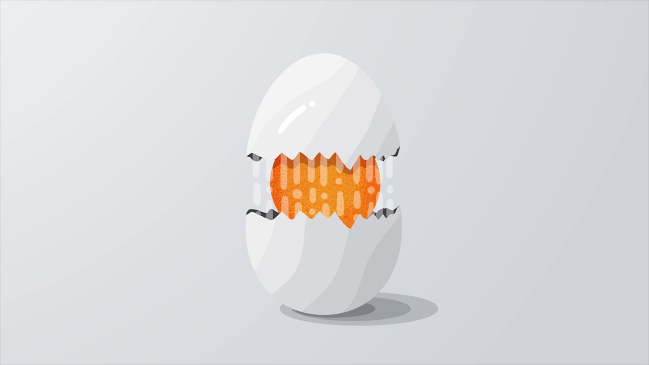 Adobe Illustrator:  Broken Egg illustration | Vector Design #adobeillustrator #Illustration