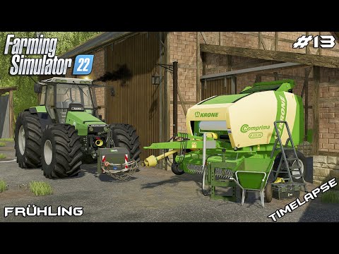 Repairing EQUIPMENT and making GRASS BALES | Animals on Frühling | Farming Simulator 22 | Episode 13