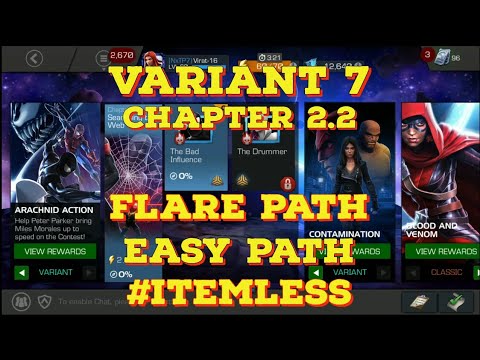 VARIANT 7 ARACHNID ACTION CHAPTER 2.2 FLARE PATH | MARVEL CONTEST OF CHAMPIONS |