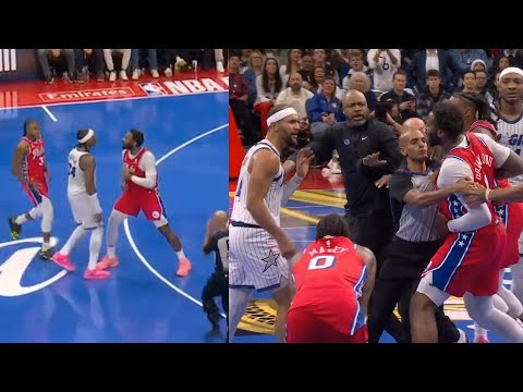 Andre Drummond squares up to Wendell Carter Jr then Jalen Suggs gets involved and ejected