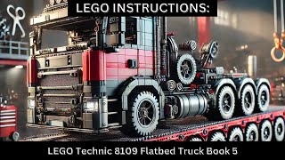 LEGO INSTRUCTIONS: Build the 8109 Flatbed Truck! 🚛✨ (Step-by-Step Flip Through) Book 5