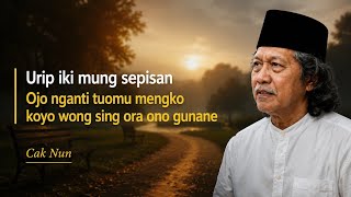 Download lagu Wong Urip Kuwi Mung Sepisan, Ojo Nganti Sepuhmu Ora Ono Ceritane - Nasehat Cak Nun  mp3