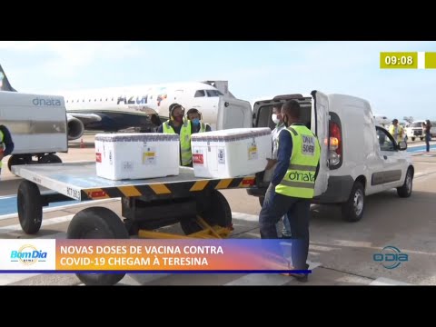 Novas doses de vacina contra Covid-19 chegam em Teresina 25 01 2021