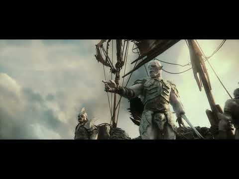 The Hobbit: The Battle of the Five Armies, but it's only Azog's commands with the war horn