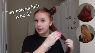 Color Oops on RED Hair || HairDye Removal