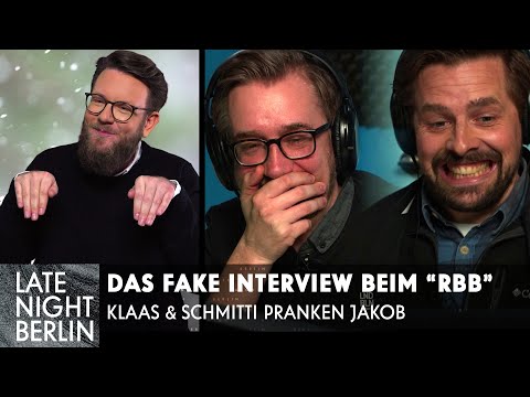 Klaas and Schmitti prank Jakob with a fake interview | Late Night Berlin | ProSieben