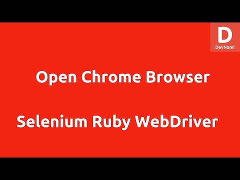 Selenium Ruby Open Firefox Browser
