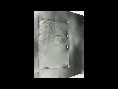 Hand stitching on pouches