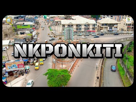🚦 Drone View of Nkpokiti Junction – Off Presidential Road, Enugu State, Nigeria 🚦
