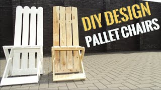 2 easy DIY Pallet outdoor chairs