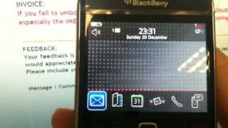 How to unlock the BlackBerry Bold 9700 and 9780 using an Unlock Code supplied by UnlockData.co.uk