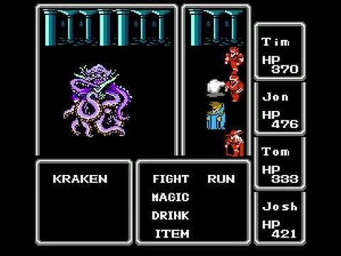 Final Fantasy (NES) - Temple of Fiends (Past) - Kraken (Rematch)