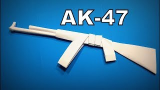 Origami Gun AK-47  How to Make a Paper Gun AK47 DI