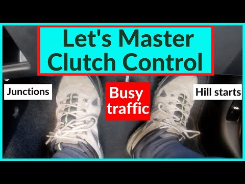 Clutch Control in a Manual Car | Clutch Control driving lesson in traffic and on hill starts