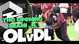 🔥 The Opening Regionals | Miami Florida | OL v DL | 1v1s | Under The Radar Highlight Mix